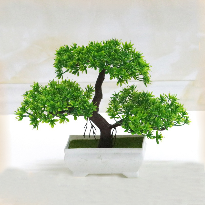 Home Office Layout - 人工盆栽プラスチックバイオニック偽植物ホームルーム屋内オフィス装飾庭屋外装飾デスクバスルームグリーンツリー