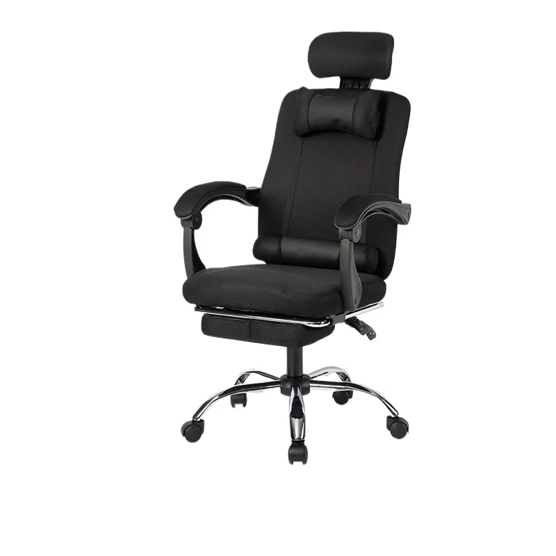 Ergonomic Office Chair - 人間工学に基づいたメッシュバック付きオフィスチェア、コンピューターデスクゲームや家庭用に最適、高さ調節可能、リクライニング、回転式チェア