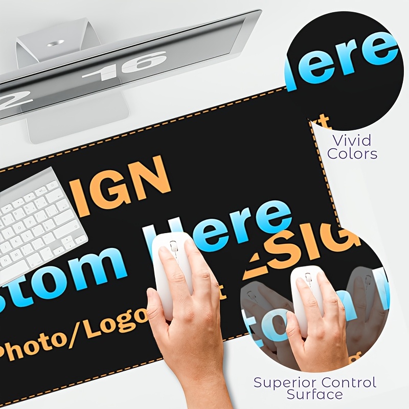 オリジナルデザインのマウスパッド。ロゴや写真を入れてカスタマ - Home Office Logo のレビューと価格