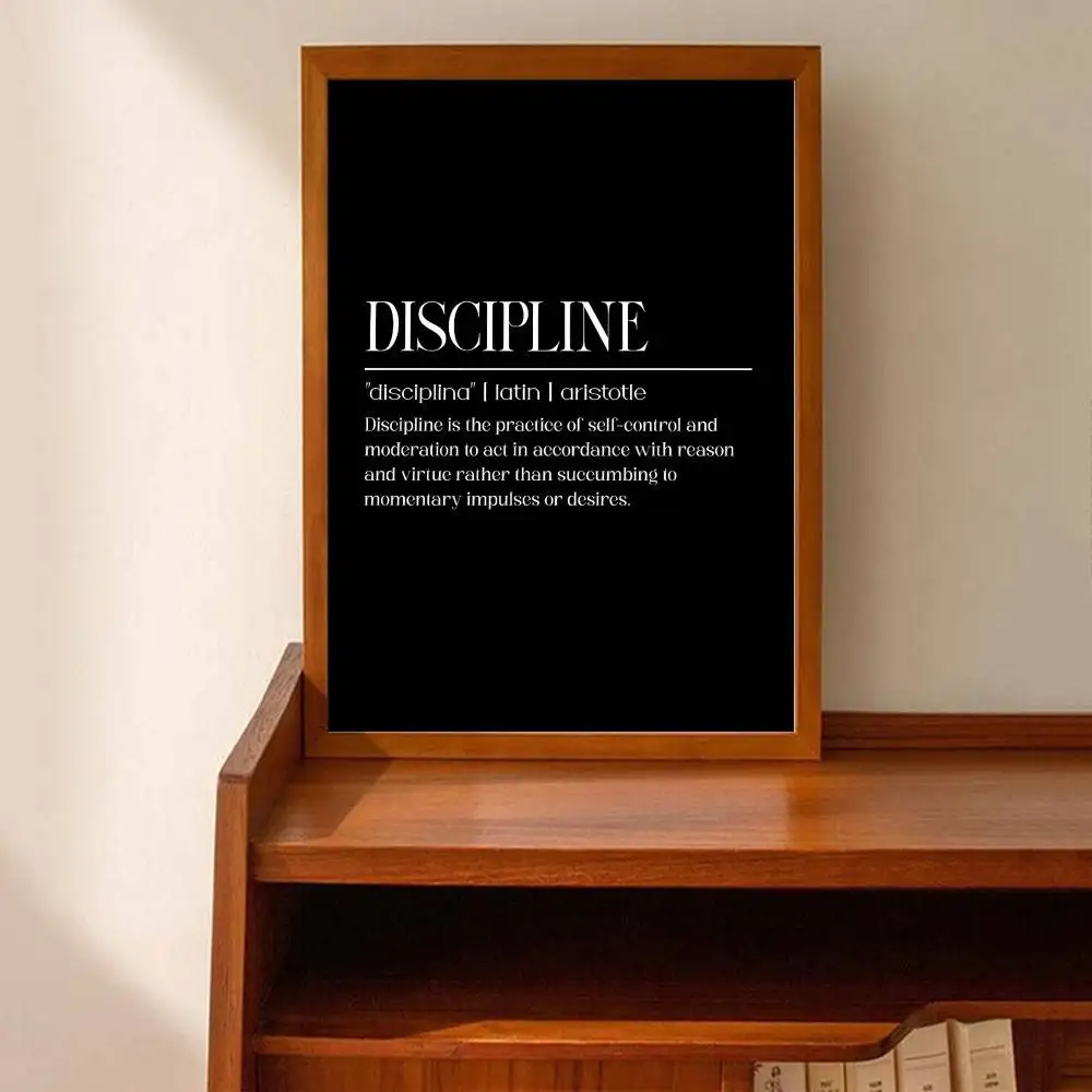 黒と白のインスピレーションを与えるメッセージが書かれた壁掛け - Home Office Room Inspiration のレビューと価格