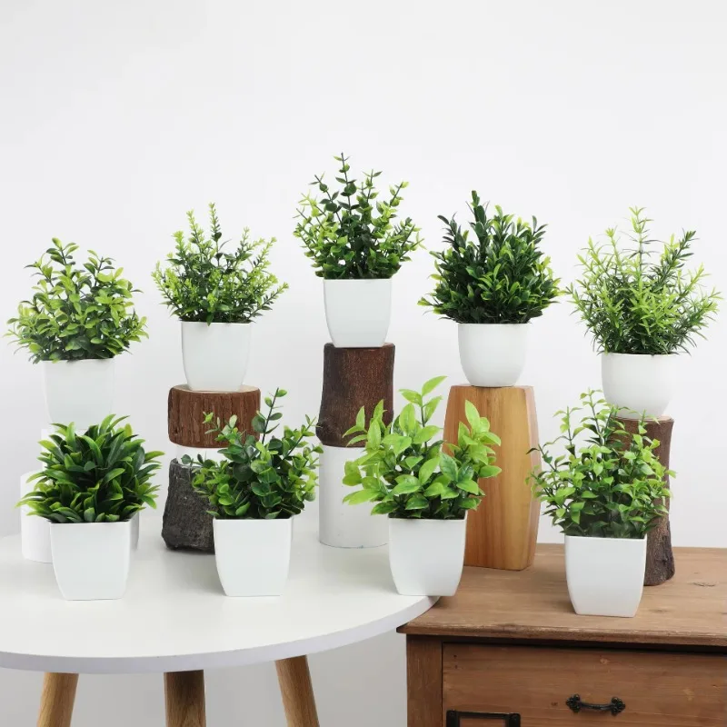 卸売 OEM/ODM 人工ミニ鉢植え偽スプレー ユーカリの植 - Home Office Layout のレビューと価格