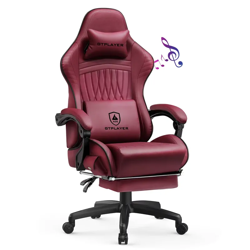 GTPLAYER製ゲーミングチェア。スピーカー内蔵、人間工学 - Ergonomic Office Chair のレビューと価格