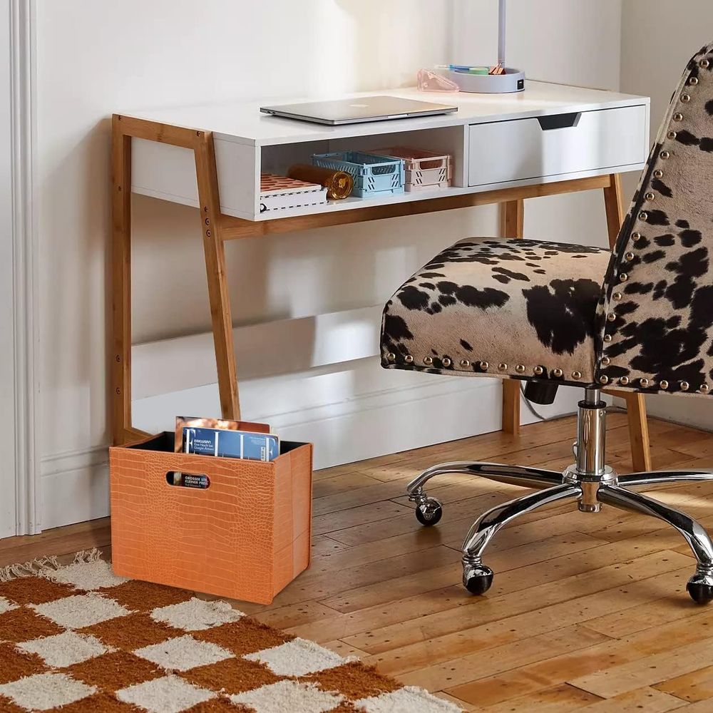 茶色の木製雑誌・新聞収納オーガナイザー（家庭用またはオフィス - Home Office Or のレビューと価格